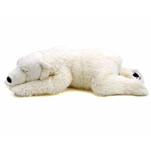 TAMMYFLYFLY Sleep Polar Bear Plush,Cute Stuffed Animal, Plush Toy, 14 Inches Soft Toy