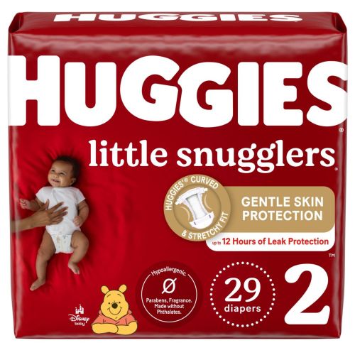 Huggies Little Snugglers Diapers, Size 1, Size 2, Newborn, Premie
