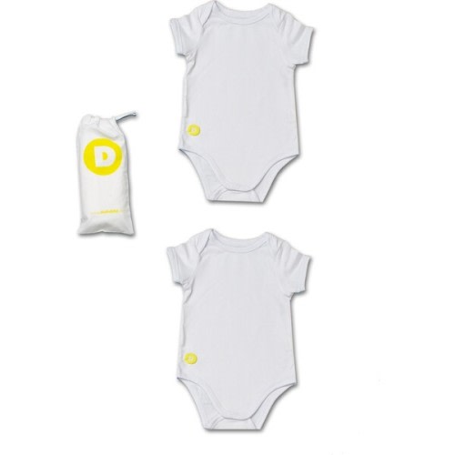 Baby Boy Short Sleeve Onesie Set, White - DOTT Child | Maisonette