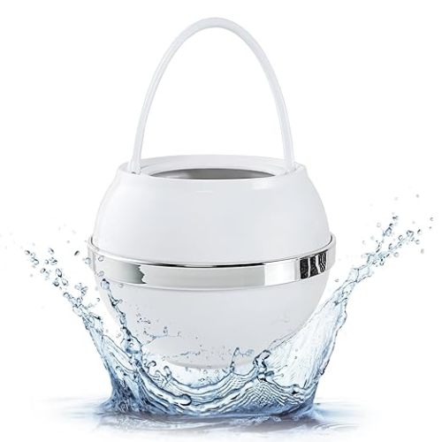 Crystal Quest White Bath Ball Water Filter – Reduces Contaminants for Softer, Smoother Skin - BPA Free