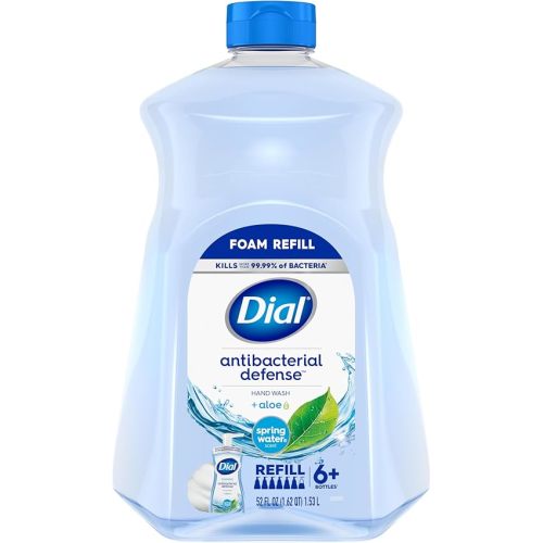 Dial Antibacterial Foaming Hand Soap Refill, Spring Water, 52 fl oz (Pack of 1)