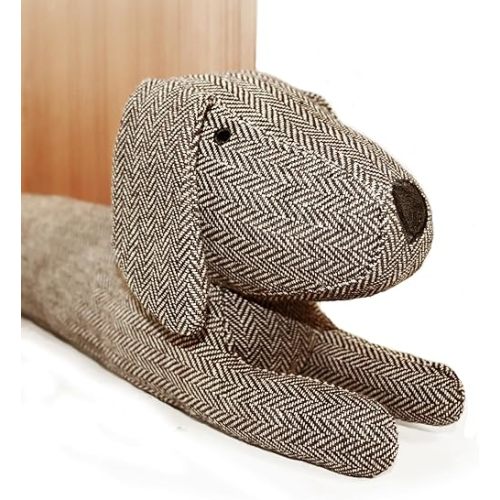 Animal Under Door Draft Stopper-Decorative Weighted Noise Blocker for Doors Windows (Brown Dog, 36 inch)