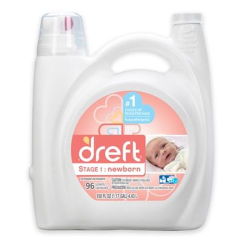 Dreft High Efficiency Liquid Detergent in 150-Ounces (96 Loads) - CLEAR - 150 OZ
