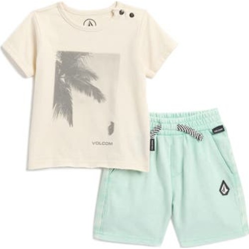 Volcom Graphic Crew Tee & Fleece Shorts Set | Nordstromrack