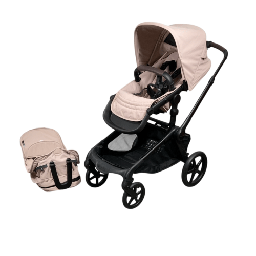 Bugaboo Kangaroo Single To Double Stroller, 2024, Black, Desert Taupe, Desert Taupe