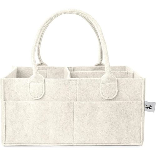 Baby Diaper Caddy Organizer, Beige