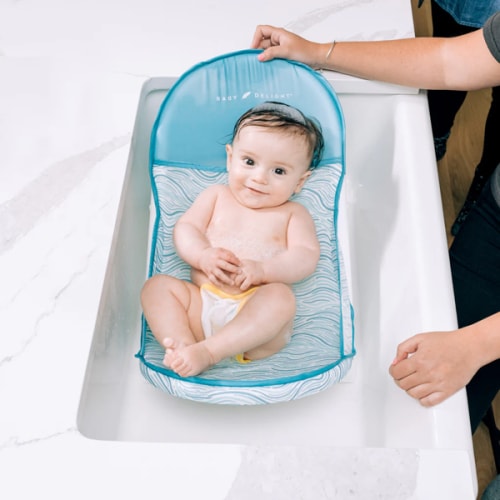 Cushy Nest Cirro Infant Mesh Bather- Blue Wave