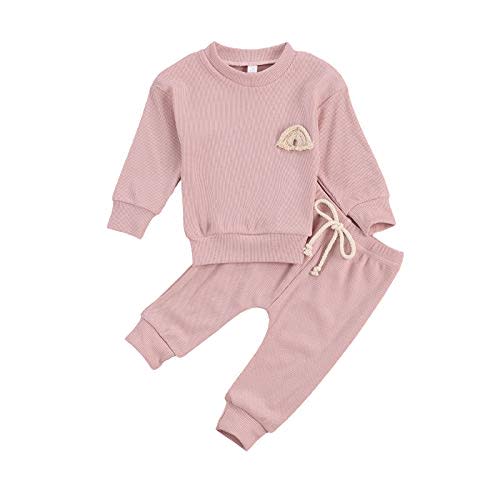Thorn Tree Newborn Baby Girls Clothes Cotton Suit Cute Baby Kid Infant Toddler Play Wear Fall Winter Rainbow Outfits