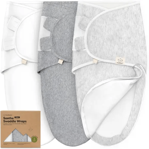 Baby Swaddle Sleep Sacks with Zipper - 3-Pack Newborn Swaddle Sack, Baby Swaddles Sleep Sack 0-3 Months, Wearable Blanket Baby, Baby Swaddle Blanket Wrap, Swaddle Sack, Easy Change Swaddle (Cloud)