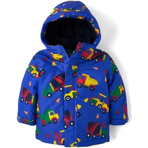 The Children's Place Baby Boys' and Toddler Heavy 3 in 1 Winter Jacket, Wind Water-Resistant Shell, Fleece Inner