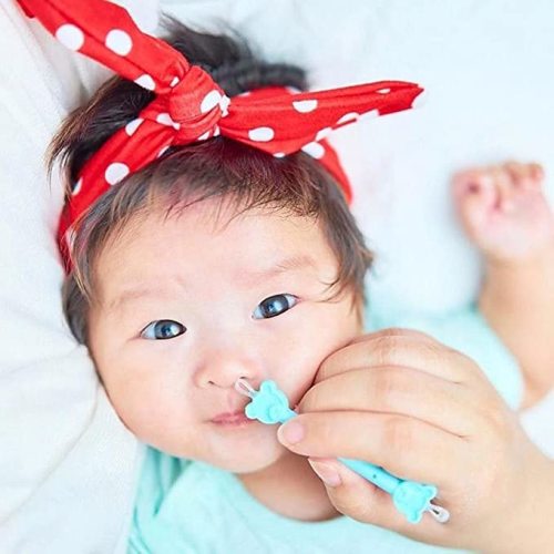 oogiebear - Patented Nose and Ear Gadget for Newborns, Infants and Toddlers (1 Blue oogiebear, Single)