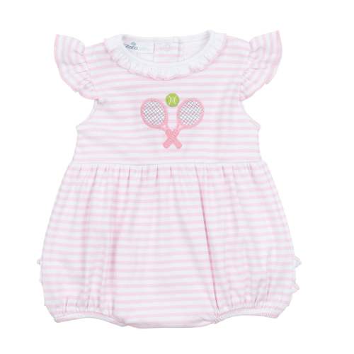 Courtside Cuties Applique Bubble - Pink, 6MO