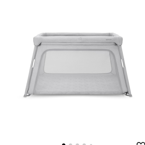 Newton Baby Travel Crib & Play Yard – Breathe-Thru Mattress for Safe Sleep, Portable & Easy Disassembly, Completely Washable, 2X Larger Surface Area, Non-Toxic, Largest-in-Class with Travel Bag, Grey