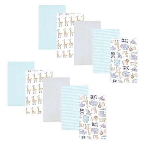 Hudson Baby Flannel Burp Cloth 10pk, Kangaroo, One Size