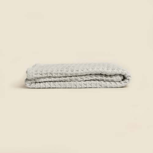 The Weightless Waffle Throw Baby Blanket Silver