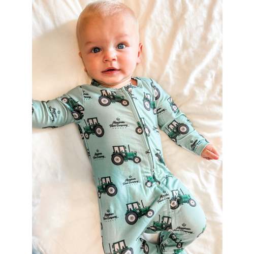 AFC Green Tractor Baby Bamboo Pajamas - American Farm Company