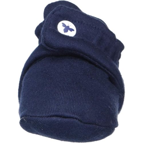 Burt's Bees Baby Organic Cotton Booties - Midnight Blue, 3-6 M