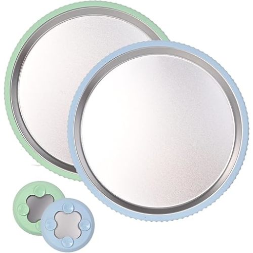 Suction plates for baby,Stainless Steel kids plates with suction Stainless Steel Plates for Kids & Toddlers (2-Pack)