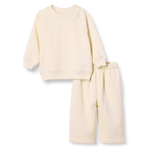 Amazon Essentials Unisex Babies' French Terry Sweatshirt and Sweatpants Set, Pack of 2