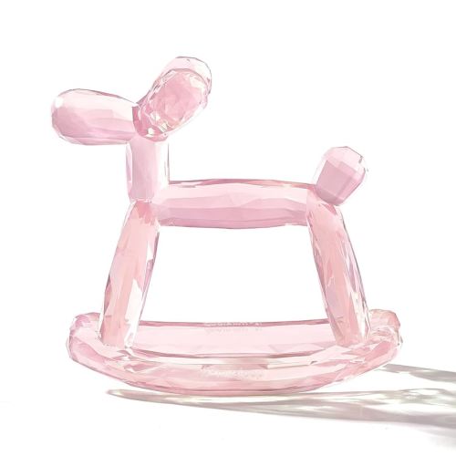 Crystal Jelly Baby Teether – Jellydog Teething Relief Toy for Infants 3-6 Months, Silicone Handheld Teething Toy, BPA-Free, Odorless, Prevents Choking, Safe for Babies (Rose Quartz)