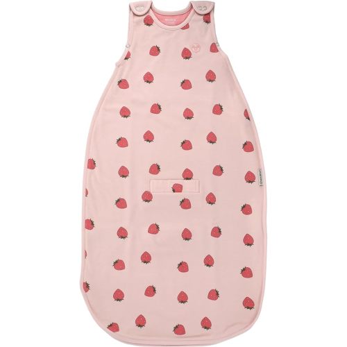 Woolino Toddler Sleeping Sack, 4 Season, Merino Wool and Organic Cotton, Baby Sleep Bag, 2-4 Years, Strawberry