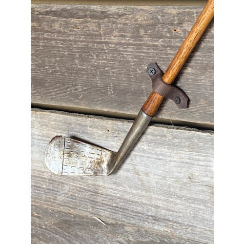 Leather Straps (4&quot; + screws) to hang golf clubs or other hang on the wall items