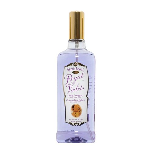 Agustin Reyes Royal Violets Baby Cologne with Aloe Vera, 7.6 OZ