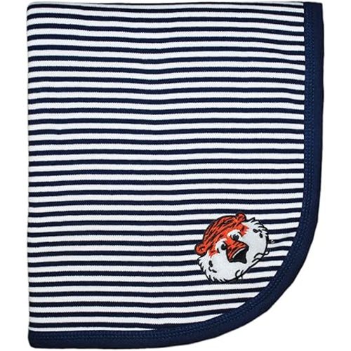 Creative Knitwear Auburn University Aubie The Tiger Collegiate Striped Baby and Toddler Blanket