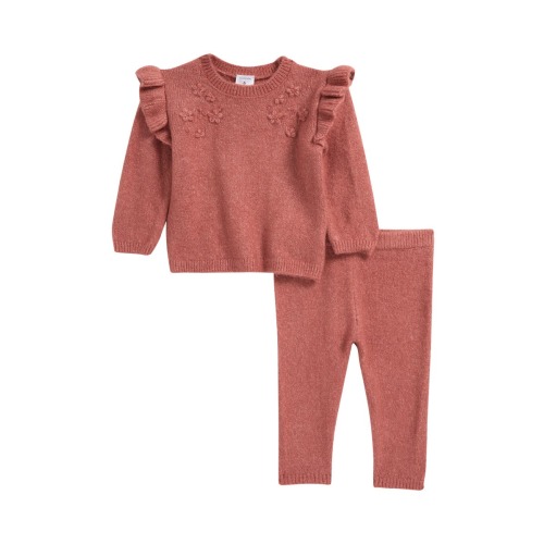 Ruffle Accent Sweater & Leggings Set, 6M