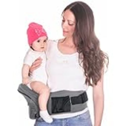 Amazon.com: FLEEROSE - CPC-Certified Hip Seat Baby Carrier - New Ergonomic Bench Design, Multiple Pockets & Lumbar Support & Breathable Materials for Newborns & Toddlers, All Seasons & 4 Positions (Grey) : Baby