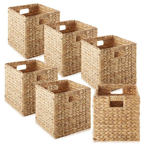 Casafield Water Hyacinth Storage Basket Cube Sets & Reviews | Wayfair
