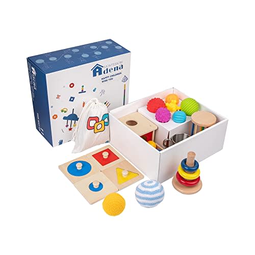 Montessori Toys Play Kit for 6-12 Months Infants Great Gift for New Parents