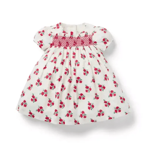 Newborn Cream And Sugar Rose The Rose Debut Baby Dress by Janie and Jack