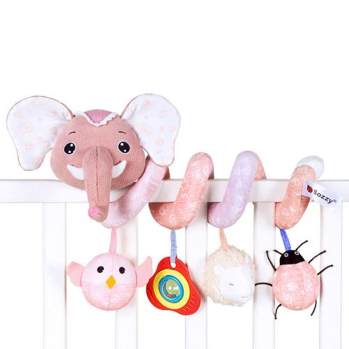 Car Seat Toys Newborn Toys, Stroller Toys Baby Toys 0-3 Months Infant Toys, Spiral Activity Plush Toys for Carseat Stroller Crib, Baby Toys for 0 3 6 9 12 Babies Boys Girls Infants