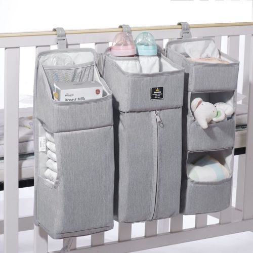 3-in-1 Crib Organizer-Gray