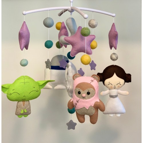 Star Wars Baby Mobile: Handmade Felt Nursery Decor