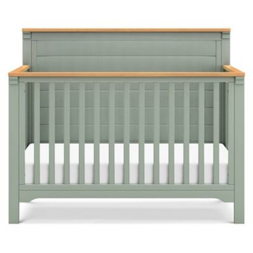 DaVinci Shea 4-in-1 Convertible Crib - Light Sage and Honey