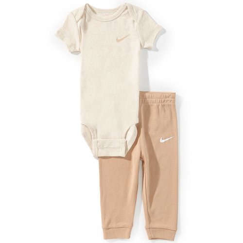 Nike Baby Short Sleeve Logo Bodysuit & Coordinating Joggers 2-Piece Set