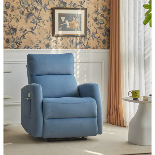 Ebern Designs Alaine 33.9" Wide Chenille Power Standard Recliner "& Reviews" | Wayfair