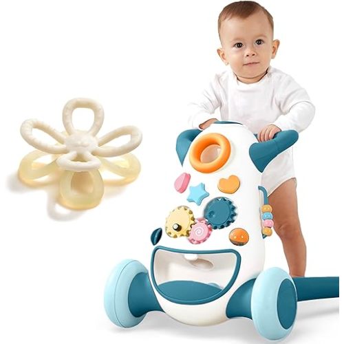 Baby & Toddler Walker Push Toy and Baby Teething Toys