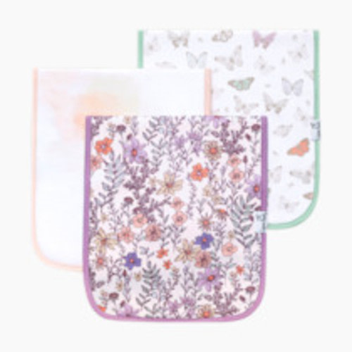 Copper Pearl Printed Burp Cloth Set - Flora
