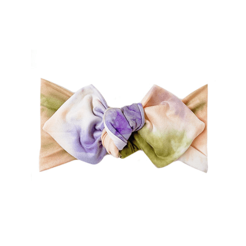 Top Knot Headband, Lilac Pine Tie Dye