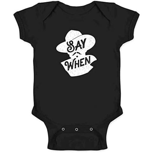 Pop Threads Say When Doc Holliday Western Quote Baby Toddler Kids Girl Boy T-Shirt
