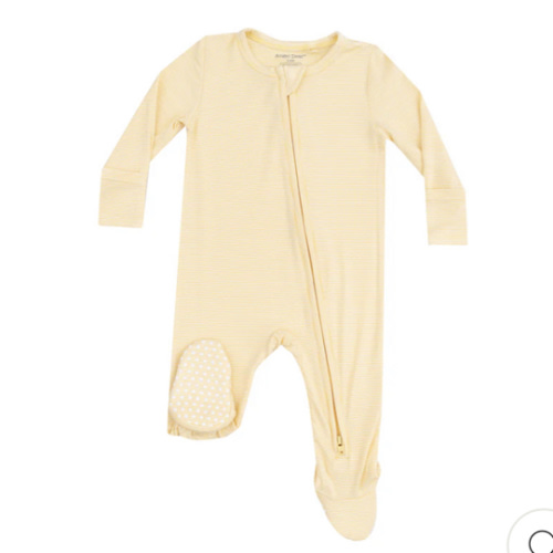 2 Way Zipper Footie -Stripe Baby Chicks – Angel Dear