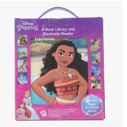 Disney Princess Moana, Cinderella, Rapunzel, and More! - Me Reader and 8-Book Library - PI Kids