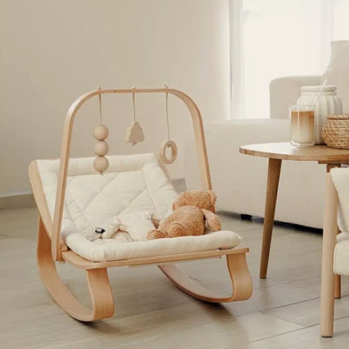 LEVO Baby Rocker in natural wood – Charlie Crane Paris