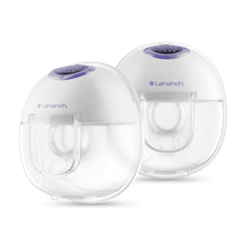 Lansinoh Discreet Duo Wearable Double Electric Breast Pump, Hands-Free Portable Breast Pump