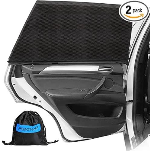 Car Window Shades, 2 Pack Car Side Window Sun Shades, UV Protection Breathable Mesh Baby Window Covers, Universal Fit Most (99%) of Cars, Privacy Protect for Kids,Family,Pets,Tints (27.2"x39.8") - L ( 27.2"x39.8" )