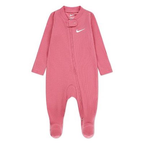 Newborn Baby Nike Waffle Knit Long Sleeve Footed Coverall
