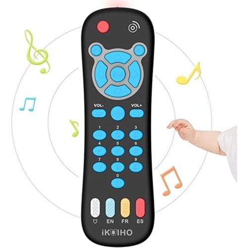 Baby Remote Control Toy for 1 Year Old Boys Girls Gifts Realistic Toddler TV Remote Toy with Music and Light Early Education Learning Toy Remote Kid Infant Baby Toys for 6 to 12 Months 12 to 18 Months